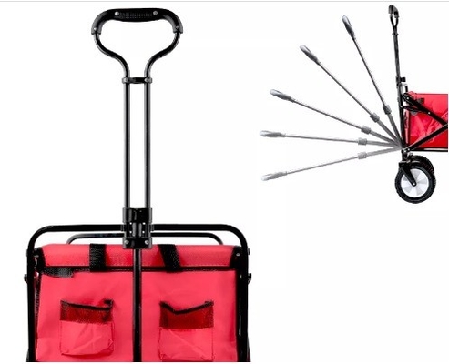 Shopping Made Easy Heavy Duty Steel Trolleys with All-terrain Wheels and Four-wheel Design