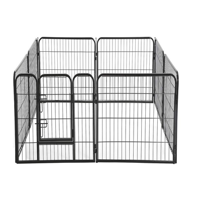 Portable Metal Folding Dog Kennels and Run Fence Panels Perfect for Outdoor Furniture