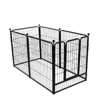 Portable Metal Folding Dog Kennels and Run Fence Panels Perfect for Outdoor Furniture