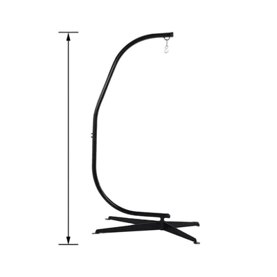 Modern Design Space Saving Heavy Duty Swing Hammock Chair C Stand Made of Solid Steel