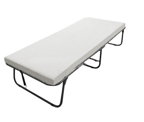 Convenient Bedroom Storage Foldable Extra Guest Bed with Memory Foam Mattress and Wheels