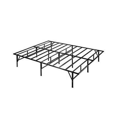 Mail packing N Queen Size Metal Platform Double Folding Iron Bed Frame with Storage