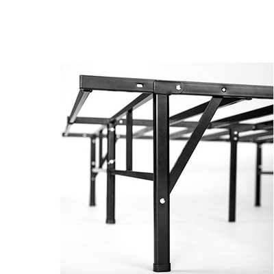 Mail packing N Queen Size Metal Platform Double Folding Iron Bed Frame with Storage