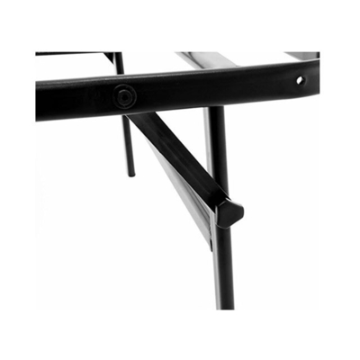 Modern Black Metal Single Size Wrought Iron Bed Frame with Foldable Design and Storage