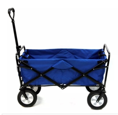 Easy Maneuvering Outdoor Folding Wagon Non Rusting Foldable Garden Cart