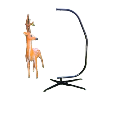 Outdoor Leisure Furniture C Shaped Swing Chair with Stainless Steel Construction