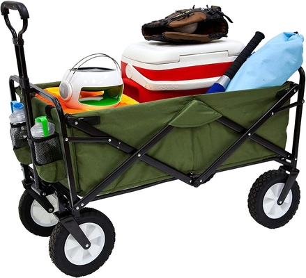 Portable Folding Wagon for Camping and Beach Travel 260KGS Capacity Collapsible Design