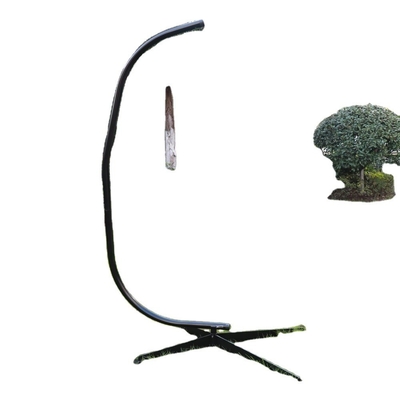 Space Saving Durable Solid Steel Hammock Chair C Stand for Outdoor Activities General
