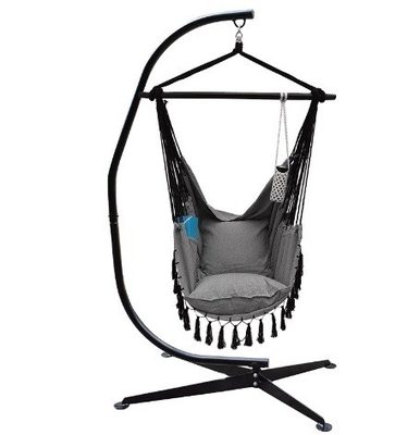 Qingdao Port Loading C Shape Steel Stand for Hammock Chairs Sturdy and Practical