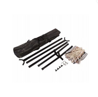 Steel Hammock Stand for Outdoor Bedroom 550-Pound Capacity and Carry Bag Included