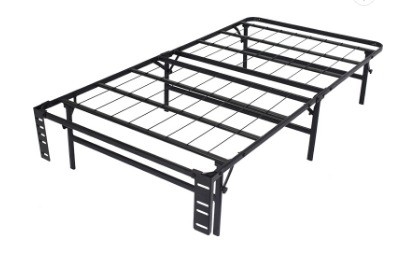 Detachable Foldable Storage Features Queen Size Metal Bed Frame for Home Hotel School