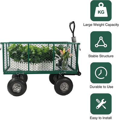 Green Dimension Heavy Duty Folding Cleaning Garden Wagon Cart 86*46*85cm
