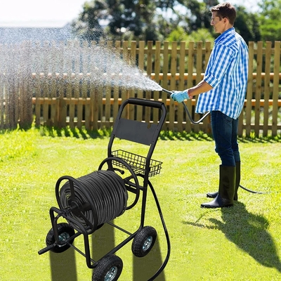 Garden Watering Hose Reel Cart for Green Yard Watering and Planting in Qingdao Port