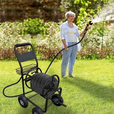 Garden Watering Hose Reel Cart for Green Yard Watering and Planting in Qingdao Port