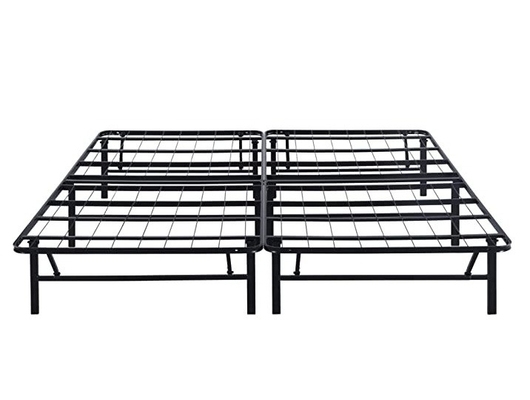 Modern Design Black Iron Platform Bed Frame Foldable and Competitive for Home Hotel Bedroom