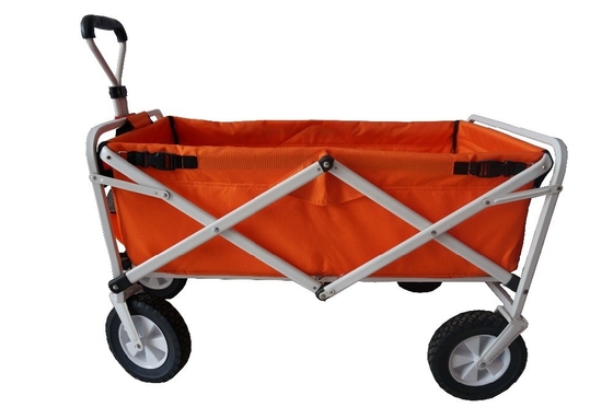 Heavy Duty Steel Metal Push-Pull Folding Trolley for Picnic Perfect Service and Tools