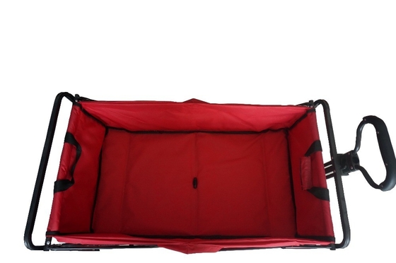 Heavy Duty Steel Metal Push-Pull Folding Trolley for Picnic Perfect Service and Tools