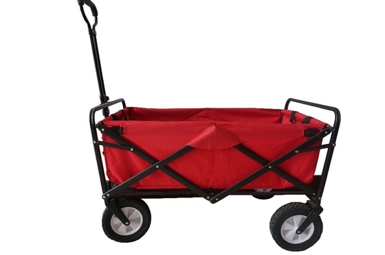 Heavy Duty Steel Metal Push-Pull Folding Trolley for Picnic Perfect Service and Tools