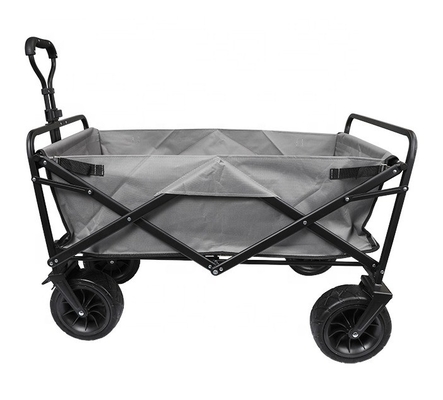 Sturdy Green 4 Wheel Hand Push Garden Wagon Tool Cart with 260KGS Weight Capacity