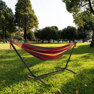 300LBS Double Hammock With Steel Stand For Port of Loading Qingdao