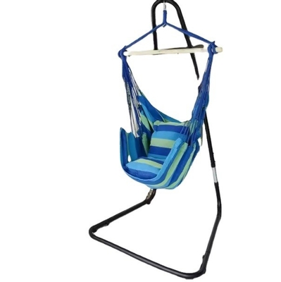 Outdoor Folding Double Hammock Stand with Customized Color and Easy Collapsible Design