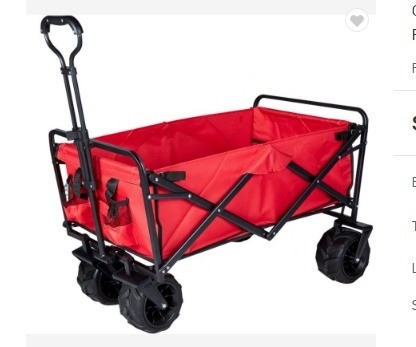 Qingdao Port Four Wheel Folding Trip Trolley for Camping Tools