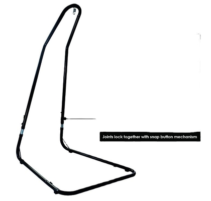 Outdoor Folding Double Hammock Stand with Customized Color and Easy Collapsible Design