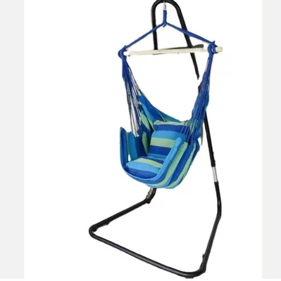 Outdoor Activity Height Adjustable Solid Steel Construction Hanging Hammock Chair Stand 260KGS Weight Capacity