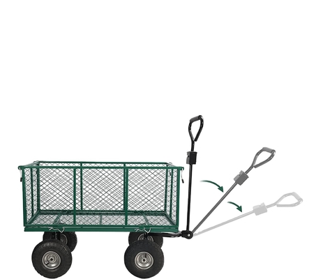 Four-wheel Heavy Duty Folding Cleaning Garden Wagon Cart for Tools