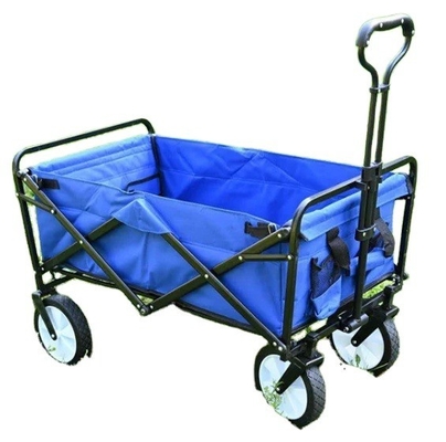 Qingdao Port Iron Fabric Camping Trolley Folding Wagon for Easy Transport and Storage