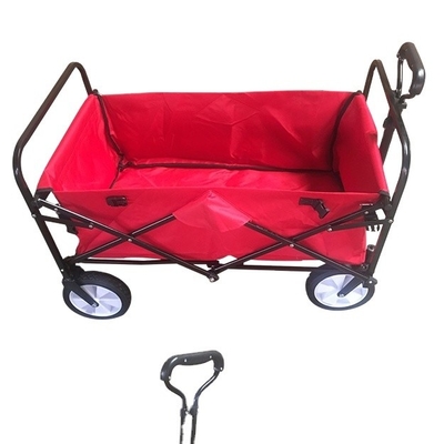 Qingdao Port Iron Fabric Camping Trolley Folding Wagon for Easy Transport and Storage