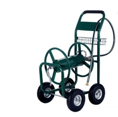 Tools Household Portable Winding Water Pipe With Landscape Storage Basket 4 Wheel Garden Watering Hose Reel Cart