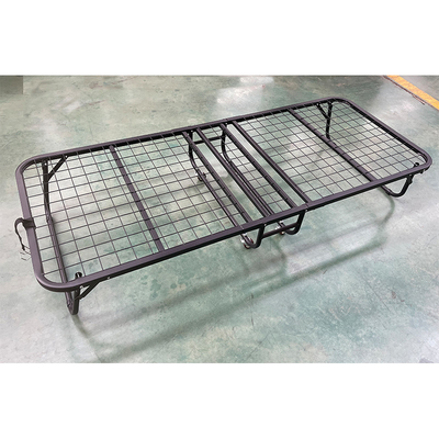 Modern Design Foldable Cot Bed Frame Twin Full Size for Home or Hotel Iron Metal Frame
