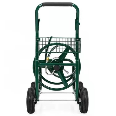 Outdoor Watering Garden Planting Iron Hose Reel Cart for Yard and Planting in Yard