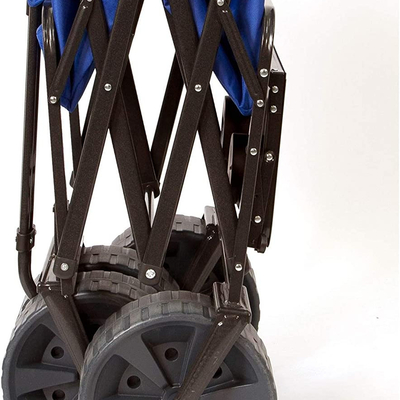 Outdoor Heavy Duty Collapsible Utility Wagon 300LBS Capacity for Camping Beach Garden