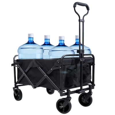 Collapsible Four-wheel Utility Wagon Cart for Outdoor Camping Beach and Garden Needs