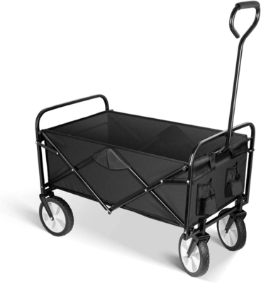 Oxford Cloth Folding Cart Portable 300LBS Trolley Cart for Outdoor Activities