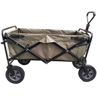260KGS Weight Capacity Green Oxford Cloth Folding Cart for Easy Outdoor Transport