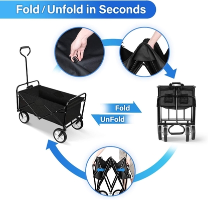 Portable Foldable Universal Wheel Tool Car 260KGS Weight Capacity Qingdao Port Loading
