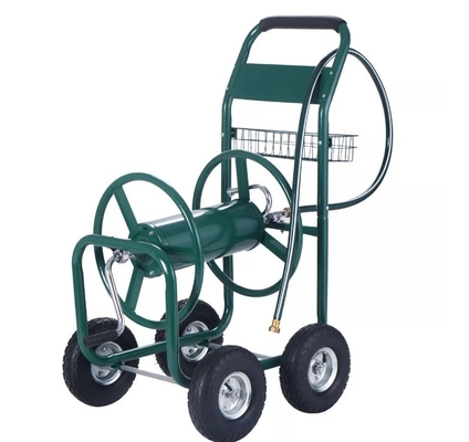 Space-Saving Advantage Heavy Duty Water Hose Reel Cart for Garden Plant Watering