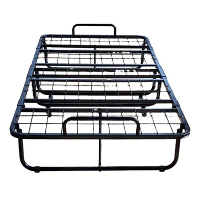 Foldable Iron Folding Camp Bed Twin Size for Bedroom Hotel Home Living Room Storage
