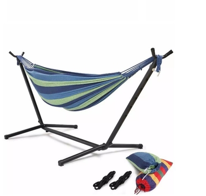 General Lightweight Steel Stand Camping Hammock Chair with Cotton Nylon Canvas Fabric