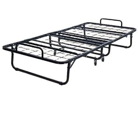 Foldable Iron Frame Modern Single Bed Mattress Strong Stylish for Versatile Bedroom