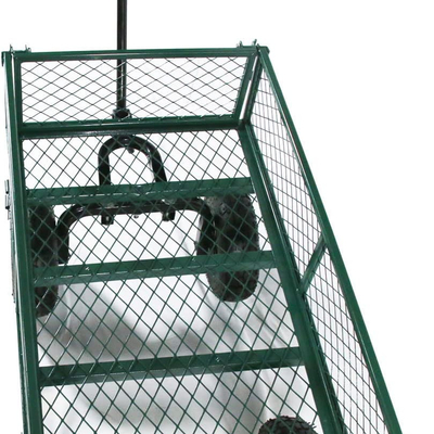 500KGS Weight Capacity Four-wheel Mesh Trolley Moving Carts at Qingdao Port of Loading