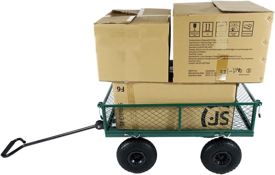 500KGS Weight Capacity Four-wheel Mesh Trolley Moving Carts at Qingdao Port of Loading
