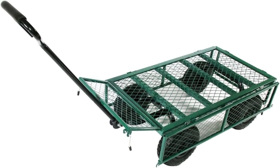 500KGS Weight Capacity Four-wheel Mesh Trolley Moving Carts at Qingdao Port of Loading