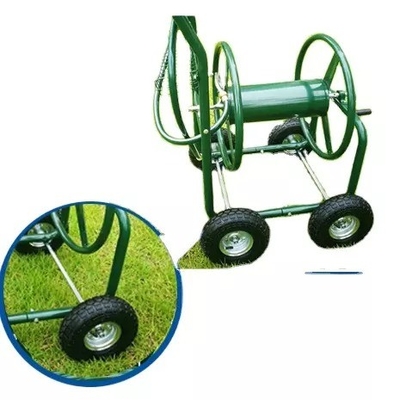 Conveniently Store and Transport Tools with 19LBS Metal Garden Water Hose Reel Cart