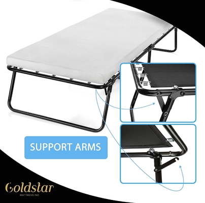 Sleep Master Folding Guest Bed Frame Comfort Foam Mattress for Space-Saving Solution