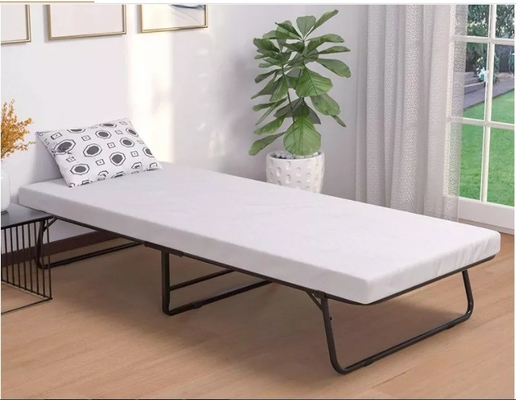 Lightweight Folding Bed Frame with Thick Memory Foam Mattress School Office Made Easy