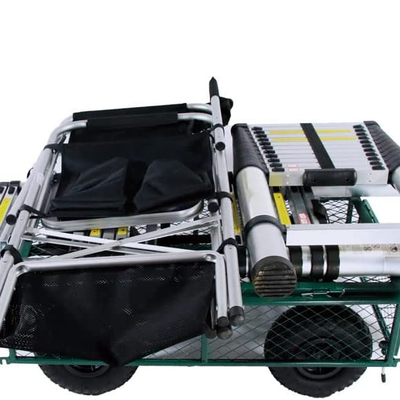 17KGS Weight Capacity Metal Mesh Cart Wagon for Outdoor Activities Four Wheels